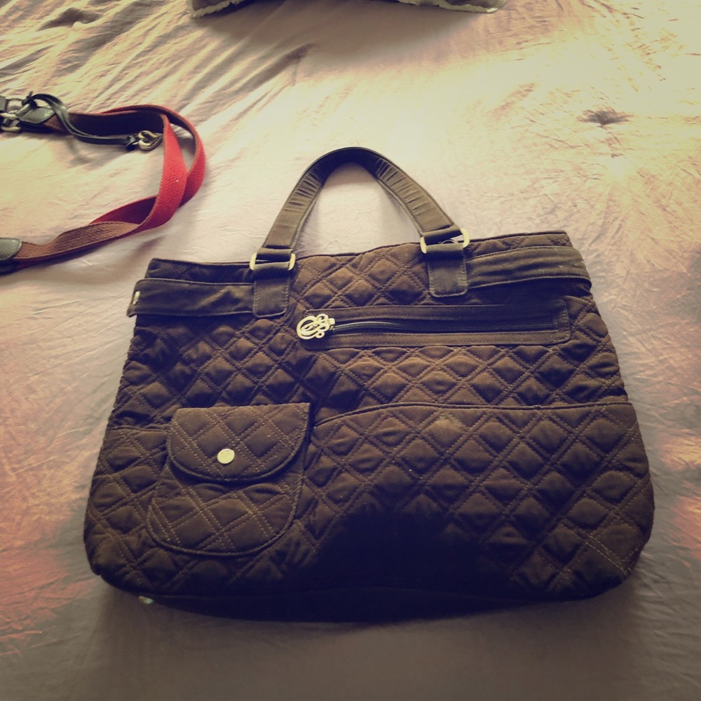 Vera Bradley brown satchel